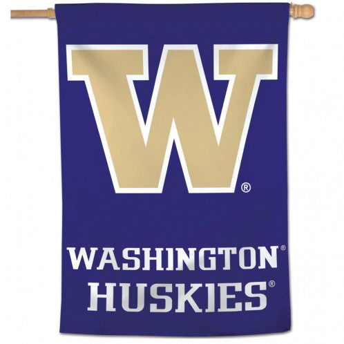 University of Washington Huskies House Flag; Polyester