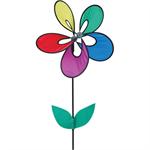 Rainbow Flower Spinner; Nylon 25"Tx6.5"D, diameter 13.5"