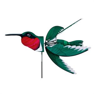 Flying Ruby Hummingbird Spinner; Nylon 37"x32", diameter 32"