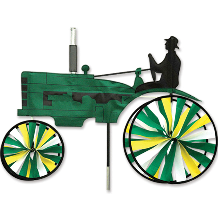 Green Tractor Spinner; Polyester 32"x16"x12"OD