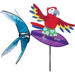 Surfing Parrot Spinner; Nylon 35"x20.5"x32"OD