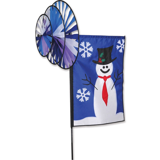 Snowman Winter Triple Spinner Banner