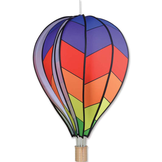 Chevron Rainbow Hot Air Balloon; 26"x17"