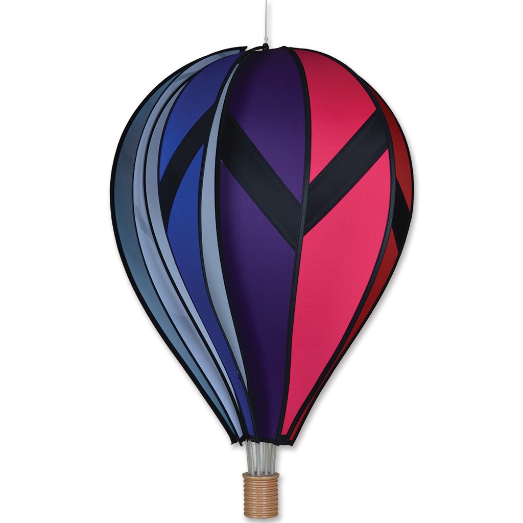 Rainbow Hot Air Balloon; 26"L x 17" Diameter