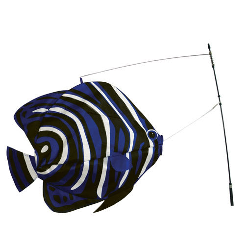 Korean Angelfish Swimming Fish to include fiberglass hardware & pole; Nylon 20"x14"
