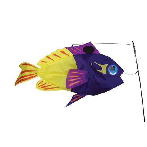 Fairy Basslet Swimming Fish to include fiberglass hardware & pole; Nylon 25"x13"
