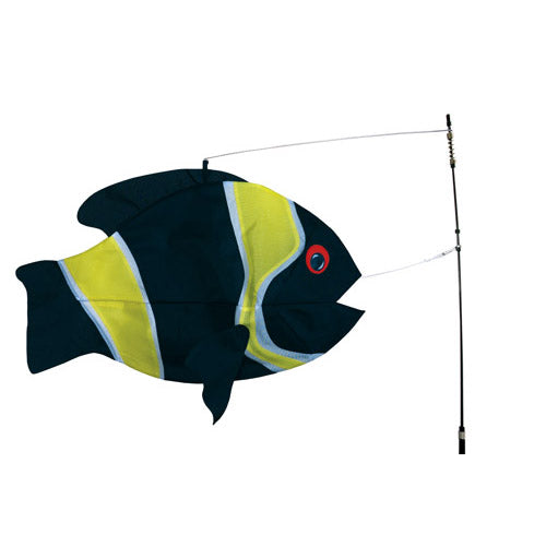 Damsel Fish Swimming Fish to include fiberglass hardware & pole; Nylon 23"x13"