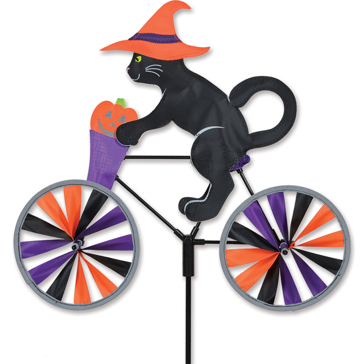 Halloween Black Cat Seasonal Bicycle Spinner; Nylon 20"x17.5"x7"OD