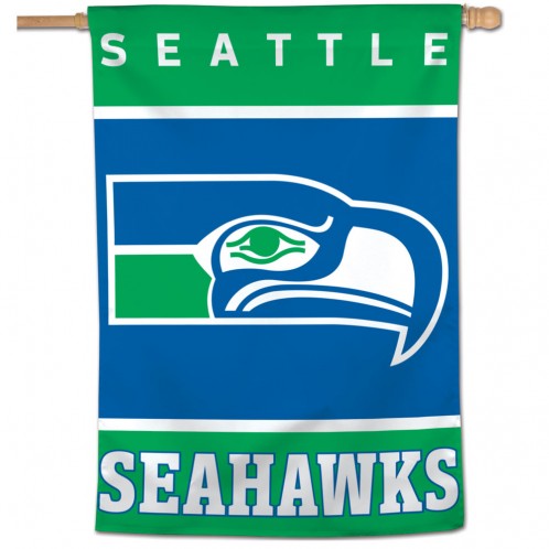 Seattle Seahawks Retro House Flag; Polyester