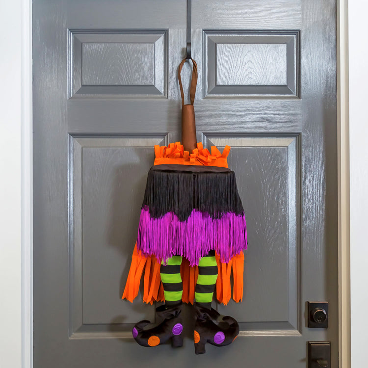 Dancing Witch Skirt Motion Halloween Door Hanger