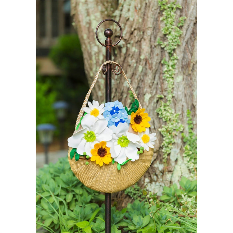 Flower Basket Door Decor Hanger