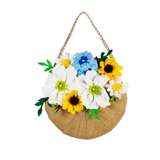 Flower Basket Door Decor Hanger