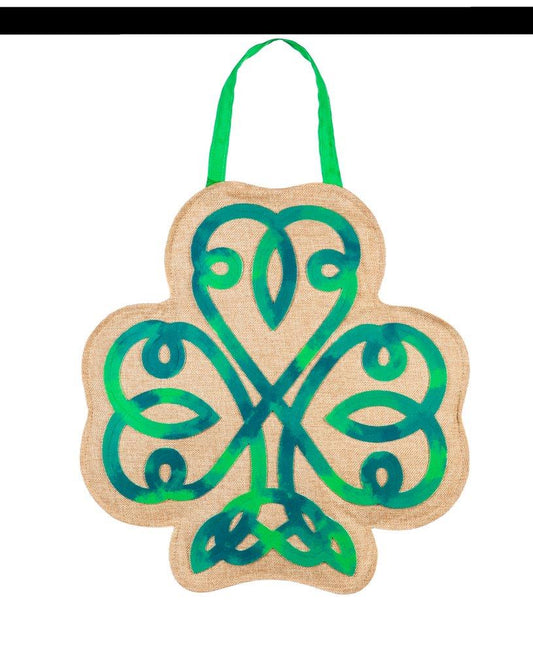 Celtic Shamrock Door Hanger