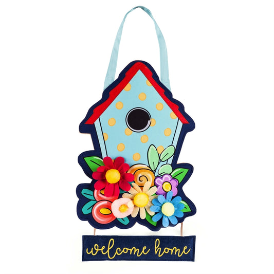 Welcome Home Birdhouse Door Hanger