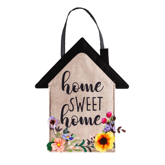 Home Sweet Home Birdhouse Door Hanger