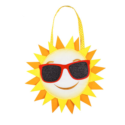 Sunny Days Door Hanger; Burlap 15"Lx15"W