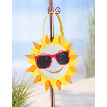 Sunny Days Door Hanger; Burlap 15"Lx15"W