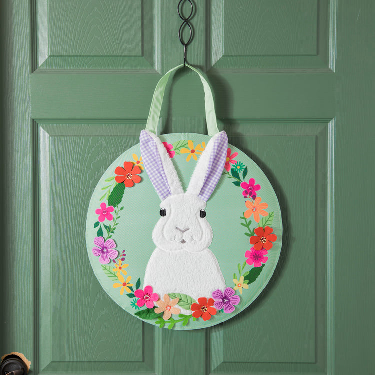 Gingham Bunny Door Hanger