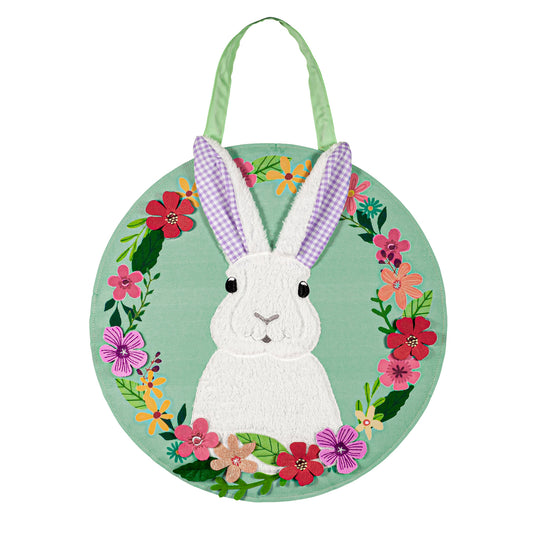 Gingham Bunny Door Hanger