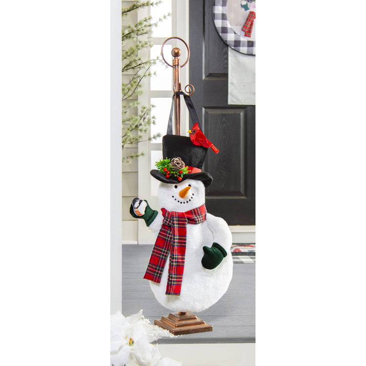 Let it Snow! Door Hanger; Burlap 25.5"Lx13.5"W