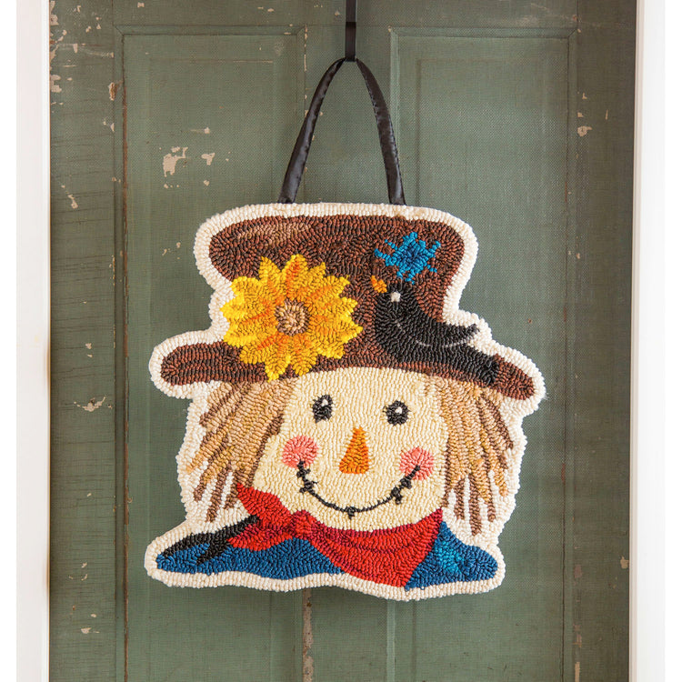Scarecrow Hooked Door Hanger; Polypropylene 18"Lx19"W