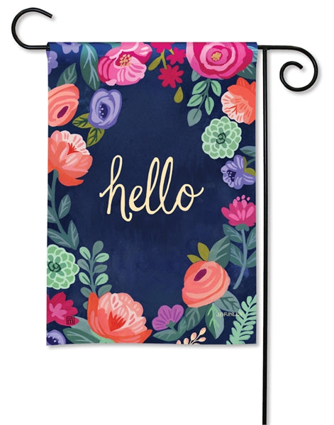 Boho Flowers Printed Garden Flag