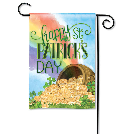 St.Patricks' Day Pot of Gold Garden Flag
