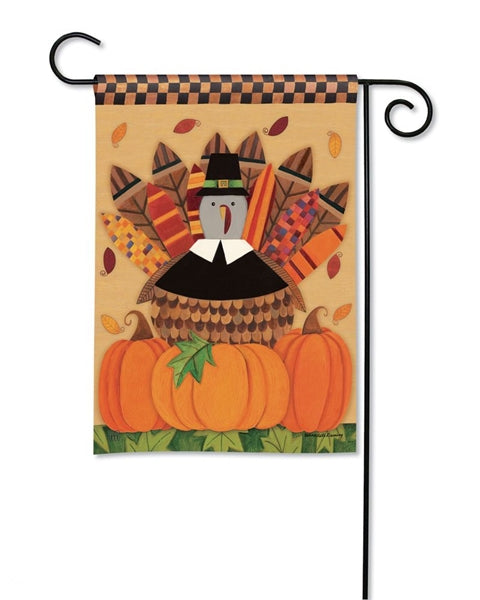 "Pilgrim Turkey" Printed Seasonal Garden Flag; Polyester