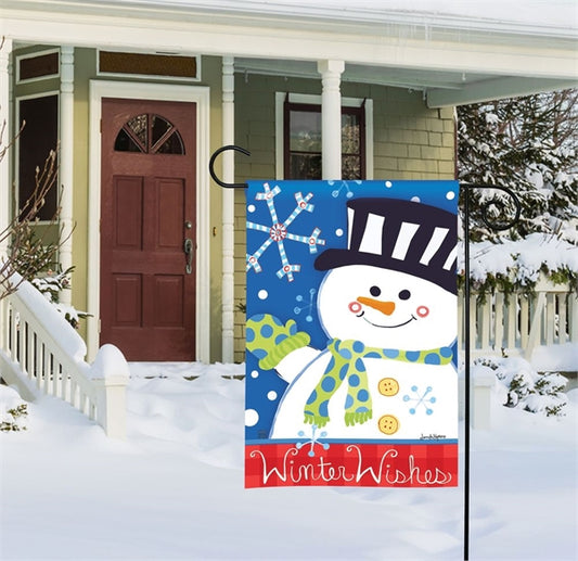 Winter Wishes Garden Flag