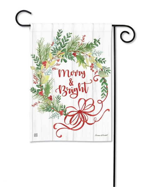 Merry & Bright Winterberry Garden Flag