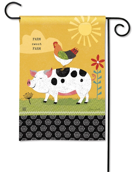 Farm Charm Fun Printed Seasonal Garden Flag; Polyester