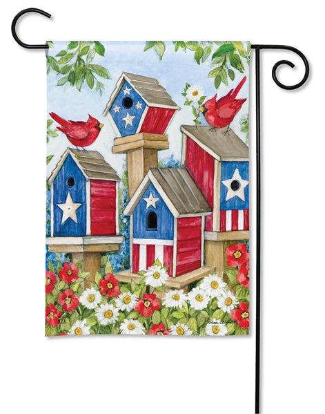 All American Birdhouses Garden Flag