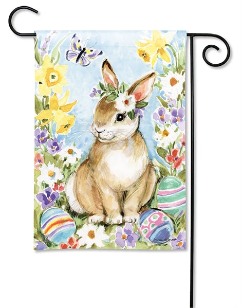 Easter Visit Printed Seasonal Garden Flag; Polyester