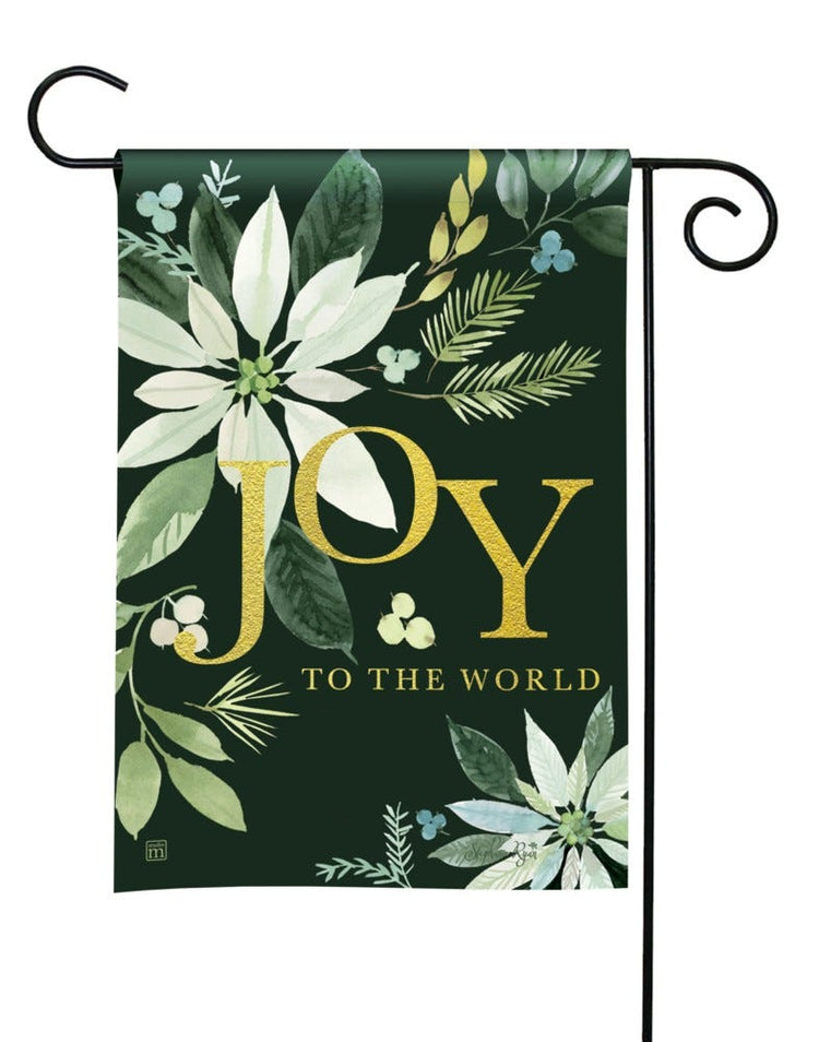 Poinsettia Joy Garden Flag