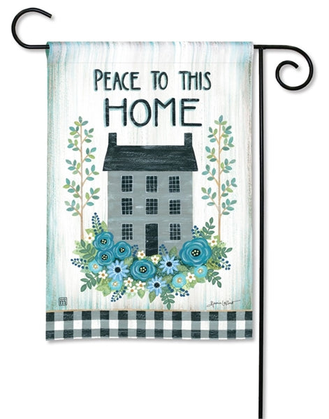 Peace to this Home Garden Flag