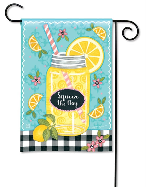 Squeeze the Day Lemonade Garden Flag