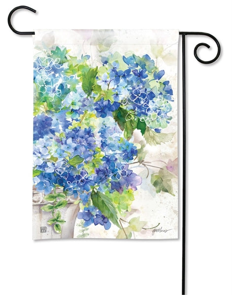 Blue Hydrangeas Garden Flag