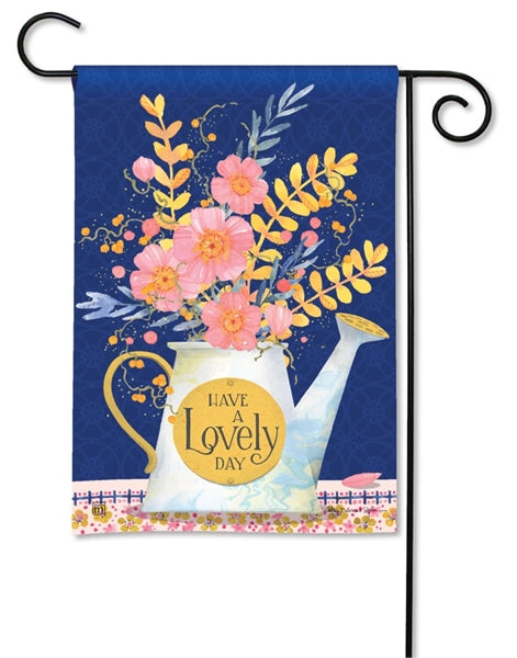 Lovely Day Floral Garden Flag