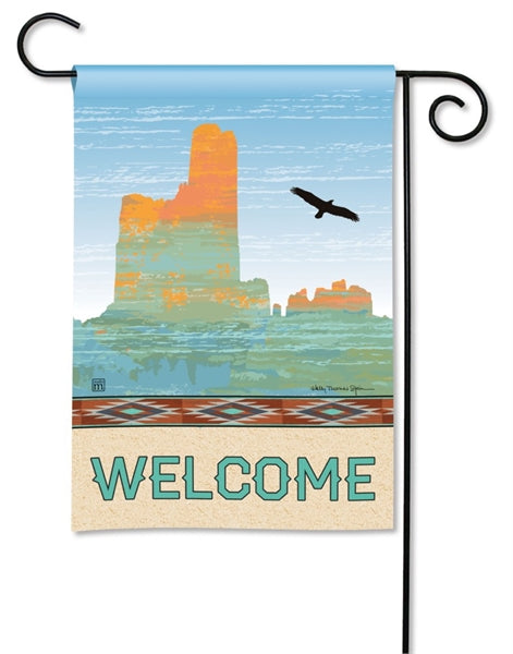 Turquoise Sky Garden Flag