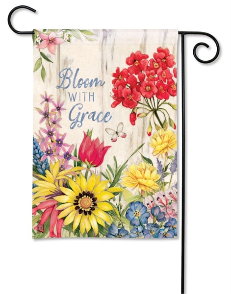 Bloom with Grace Garden Flag