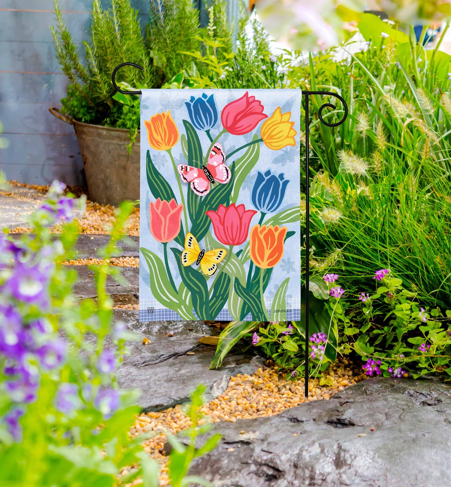 Tulip Tango Garden Flag