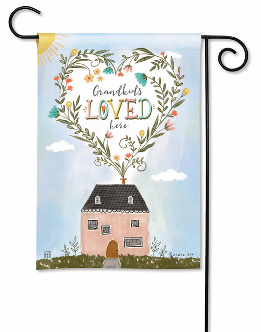 Grandkids Loved Here Garden Flag