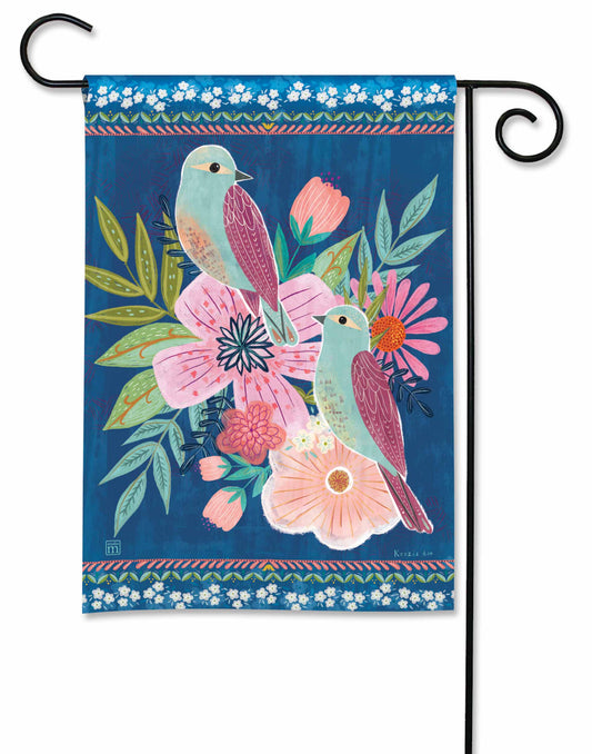 Love Birds Here Garden Flag