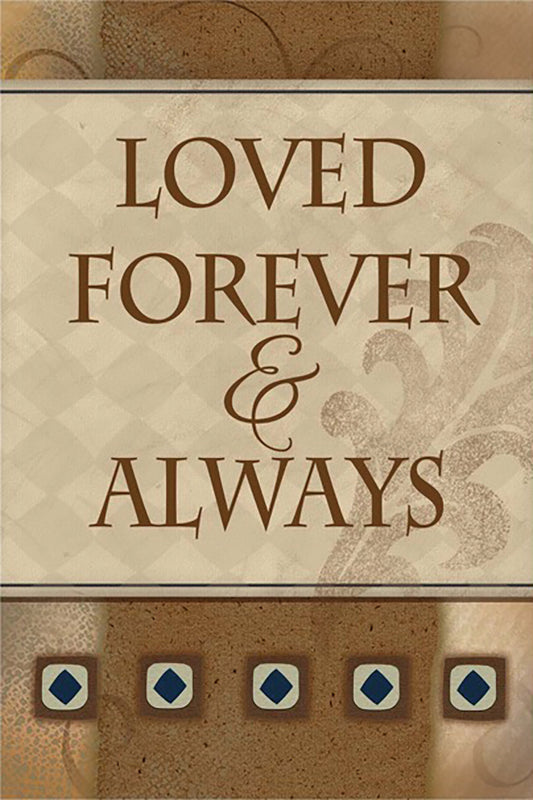 Loved Forever Printed Seasonal Garden Flag; Polyester