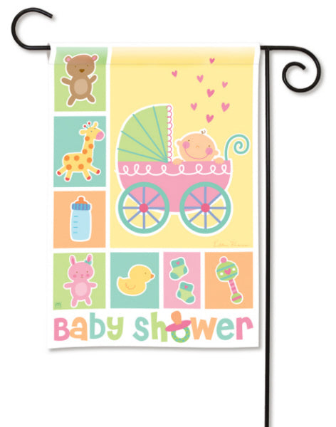 Baby Shower Printed Garden Flag 12.5"x18"