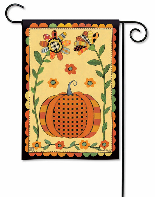 Patchwork Pumpkin Garden Flag