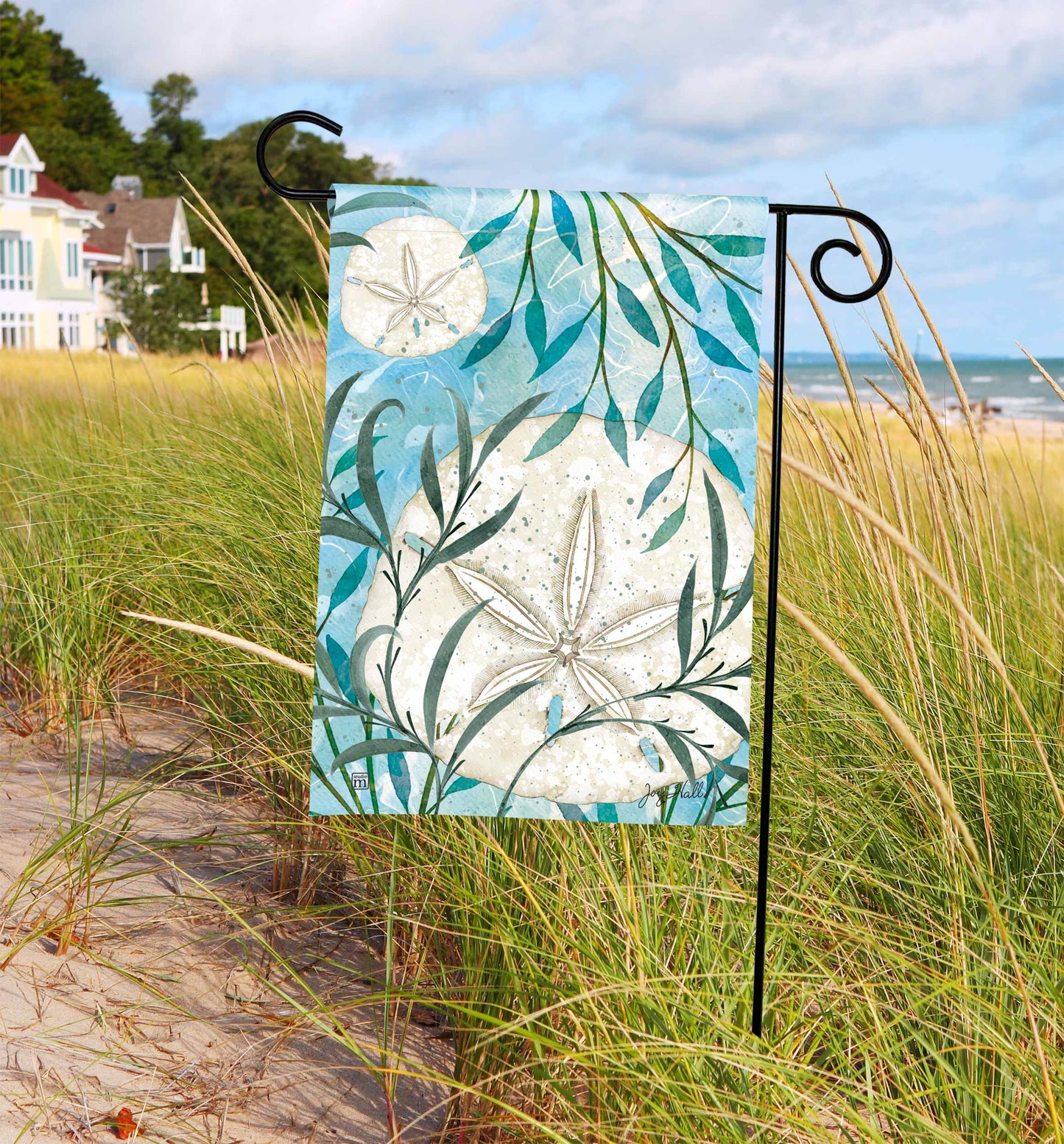 Sand Dollar Beach Garden Flag