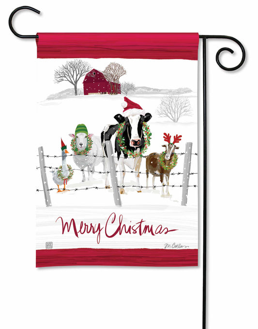 Holiday Greeters Garden Flag