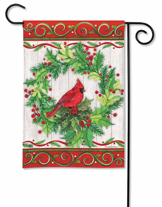 Cardinal Joy Printed Garden Flag; Polyester 12.5"x18"