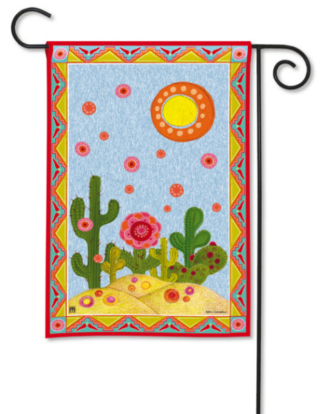 Desert Sun Printed Seasonal Garden Flag; Polyester